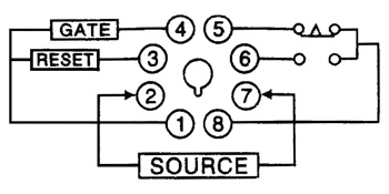 Схема подключения реле времени 3S48S, выдержка 0,01сек - 99ч 99м