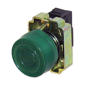 Кнопка XB2-BP31, зеленая, обрезин., 1НО контакт