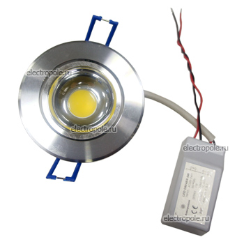 Светодиодный потолочный светильник TRICE-5 (5 Вт, 220В, 3000K)