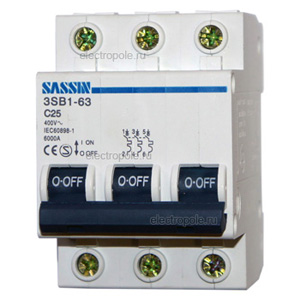 Автоматический выключатель SASSIN C45N