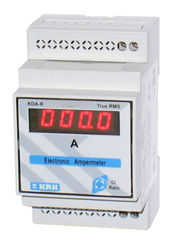 Амперметр цифр. KDA-R (DIN), 0-9999А, пит. 220 VAC