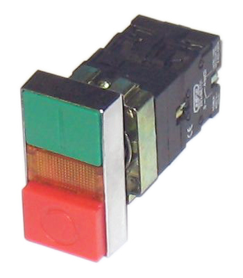 Кнопка XB2-BW8465, "Пуск-Стоп", металл, подсв., выст.