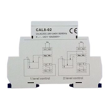 Реле контроля уровня жидкости CAL8-02, AC/DC 24-240V, 10A